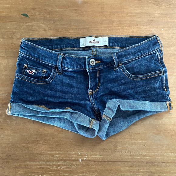 Hollister Pants - Hollister Y2K micro mini low rise denim shorts size 24